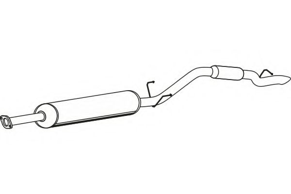 Глушитель выхлопных газов конечный FENNO P2020