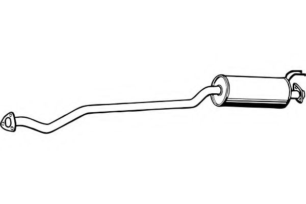 Средний глушитель выхлопных газов FENNO 2728