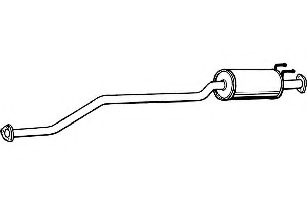 Средний глушитель выхлопных газов FENNO P2745