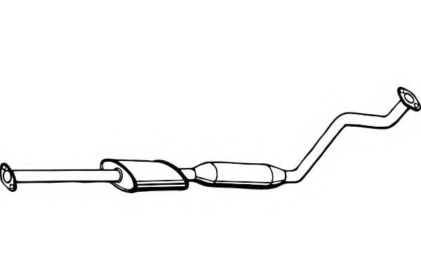 Средний глушитель выхлопных газов FENNO 2938