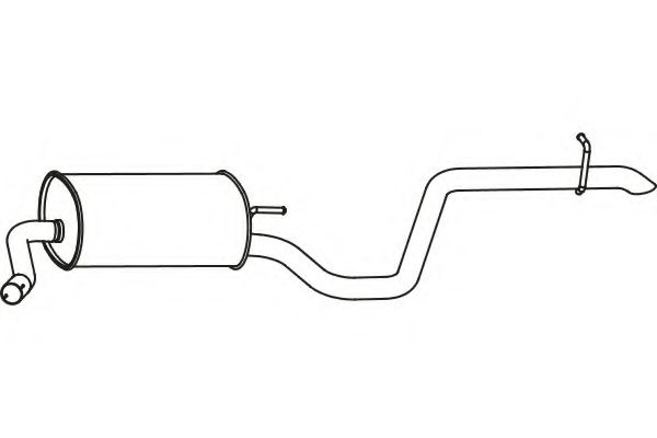 Глушитель выхлопных газов конечный FENNO P31010