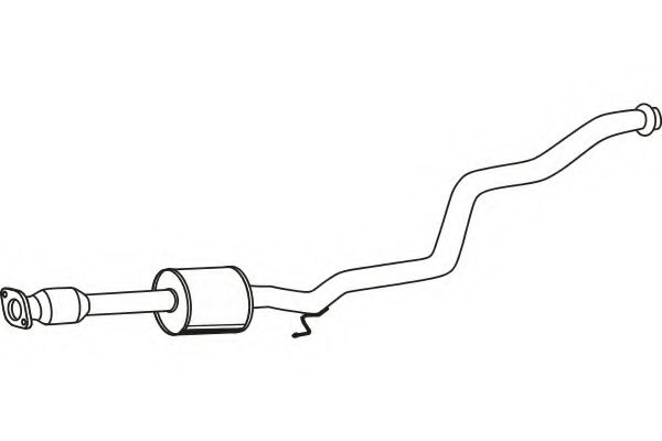 Средний глушитель выхлопных газов TEMOT 192091