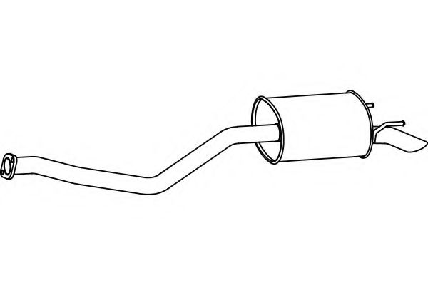 Глушитель выхлопных газов конечный FENNO P3194