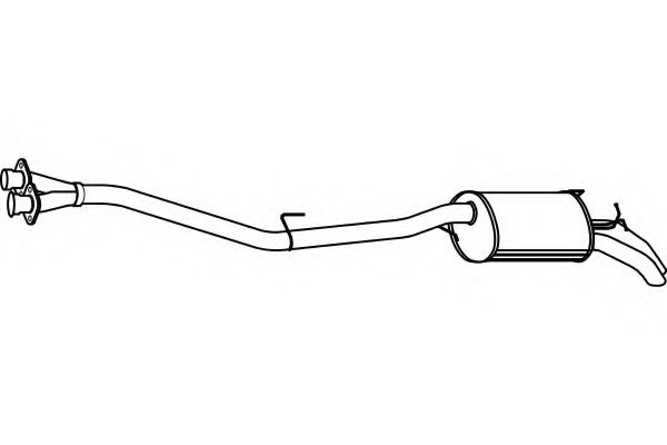 Глушитель выхлопных газов конечный FENNO P3729