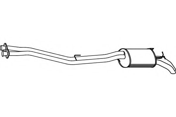 Глушитель выхлопных газов конечный FENNO P3745
