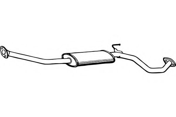 Средний глушитель выхлопных газов FENNO 4149