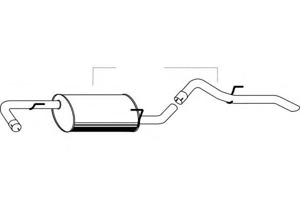 Глушитель выхлопных газов конечный FENNO P4298