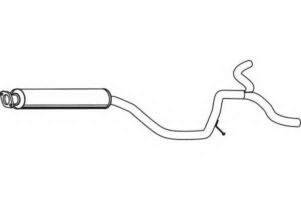 Средний глушитель выхлопных газов FENNO 43045