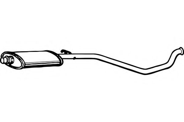 Средний глушитель выхлопных газов FENNO 4734
