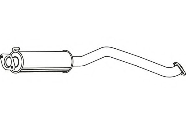 Средний глушитель выхлопных газов FENNO P6293