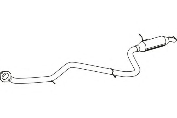 Глушитель выхлопных газов конечный FENNO P6566