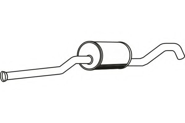 Средний глушитель выхлопных газов FENNO 7873