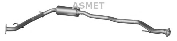 Средний глушитель выхлопных газов ASMET 13014