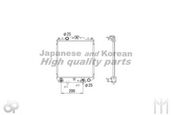 Радиатор, охлаждение двигателя ASHUKI K454-22
