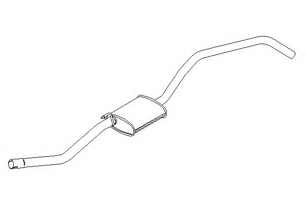 Средний глушитель выхлопных газов KLARIUS VL373T