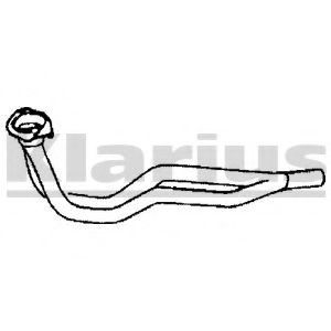 Труба выхлопного газа KLARIUS 130193