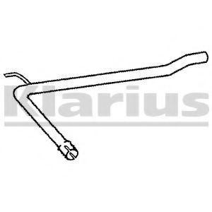 Труба выхлопного газа KLARIUS 130340