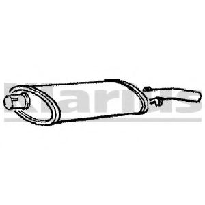 Глушитель выхлопных газов конечный KLARIUS 210189