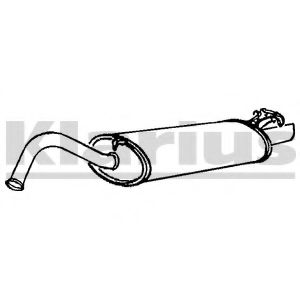 Глушитель выхлопных газов конечный KLARIUS 210415