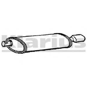 Глушитель выхлопных газов конечный KLARIUS 210463