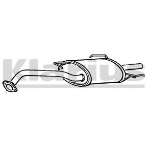 Глушитель выхлопных газов конечный KLARIUS 220044