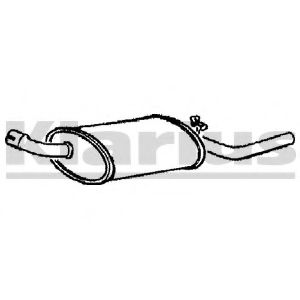 Глушитель выхлопных газов конечный KLARIUS 220061