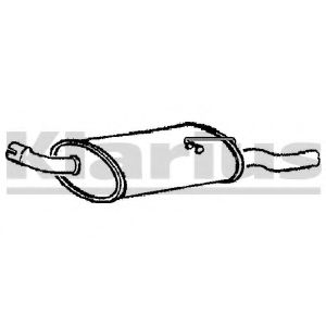 Глушитель выхлопных газов конечный KLARIUS 220087