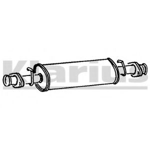 Средний глушитель выхлопных газов KLARIUS 220149