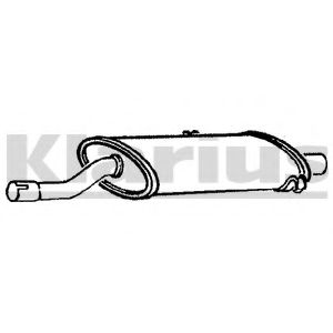 Средний глушитель выхлопных газов KLARIUS 220215