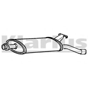 Глушитель выхлопных газов конечный KLARIUS 220220