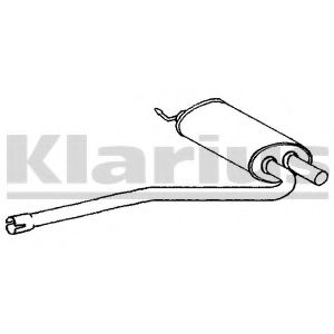 Средний глушитель выхлопных газов KLARIUS 220497