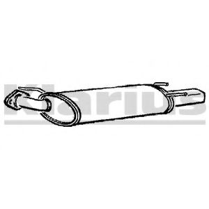 Глушитель выхлопных газов конечный KLARIUS 220503