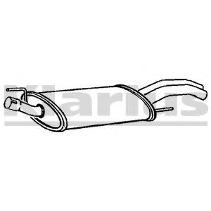 Глушитель выхлопных газов конечный KLARIUS 220524