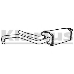 Средний глушитель выхлопных газов KLARIUS 220672