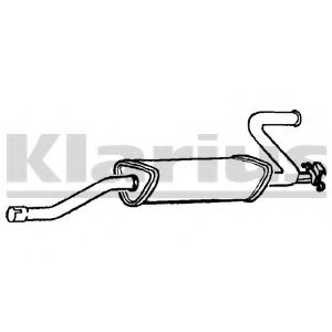 Глушитель выхлопных газов конечный KLARIUS 230012