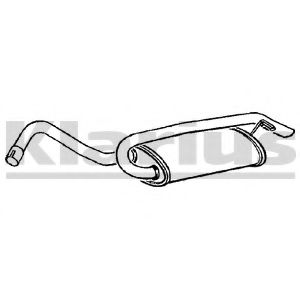 Глушитель выхлопных газов конечный KLARIUS 230126