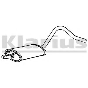 Средний глушитель выхлопных газов KLARIUS 230278