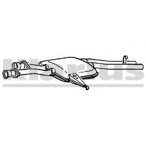 Средний глушитель выхлопных газов KLARIUS 230319