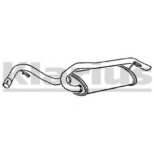 Глушитель выхлопных газов конечный KLARIUS 230387