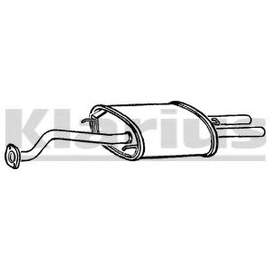 Глушитель выхлопных газов конечный KLARIUS 230430