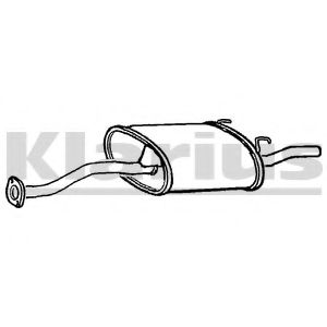 Глушитель выхлопных газов конечный KLARIUS 230467