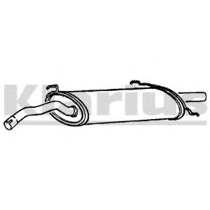 Глушитель выхлопных газов конечный KLARIUS 230604