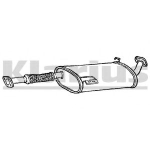 Средний глушитель выхлопных газов KLARIUS 230629