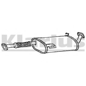 Средний глушитель выхлопных газов KLARIUS 230630