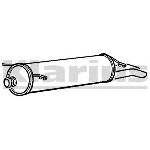 Глушитель выхлопных газов конечный KLARIUS 230708