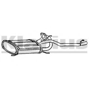 Глушитель выхлопных газов конечный KLARIUS 240597