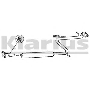 Средний глушитель выхлопных газов KLARIUS 260710