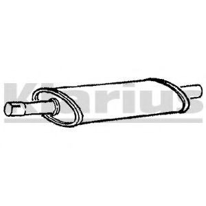 Средний глушитель выхлопных газов KLARIUS 210738