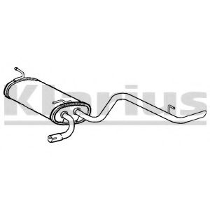 Глушитель выхлопных газов конечный KLARIUS 220725