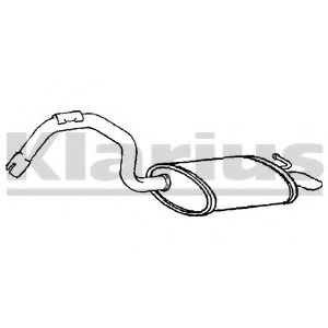 Глушитель выхлопных газов конечный KLARIUS 230930